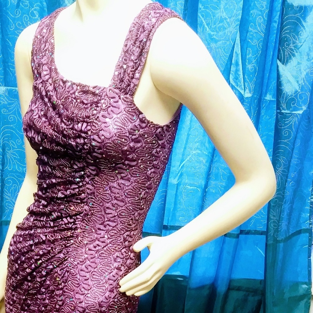 Lilac colered Ball gown, maxi dress, size 6